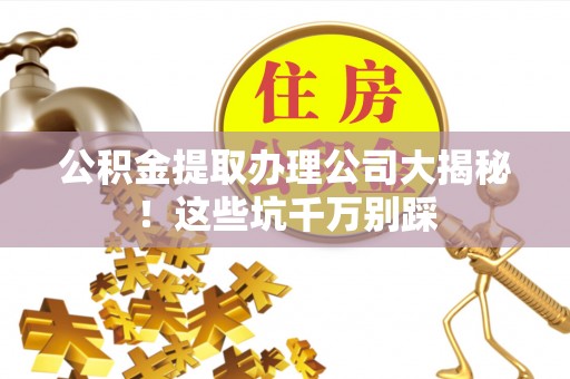 贵港公积金提取办理公司大揭秘！这些坑千万别踩