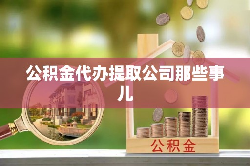 贵港公积金代办提取公司那些事儿